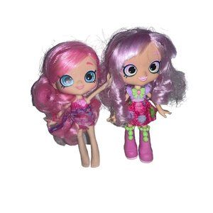 Two 5 inch PVC Moose Dolls shopkins shoppies